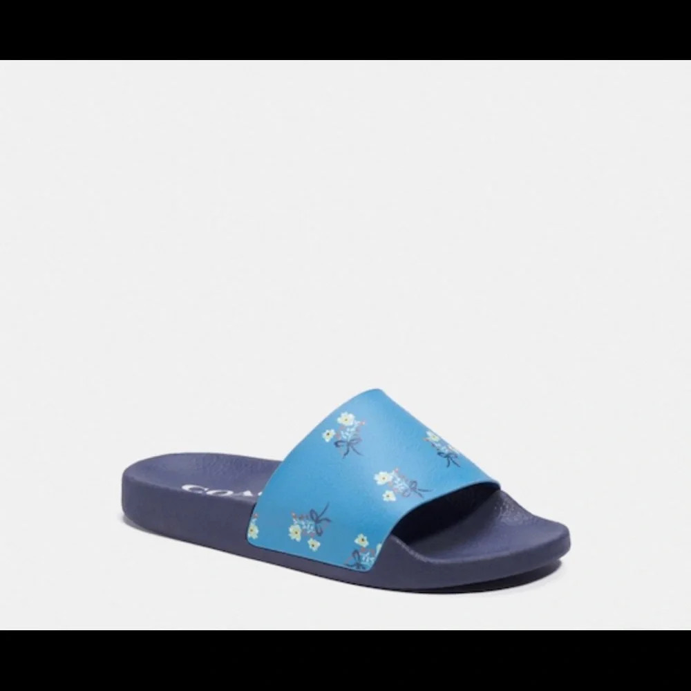 Brand New Coach Sport Slide With Ladybug Floral Print Size 8, 9, 10 - Picture 2 of 4